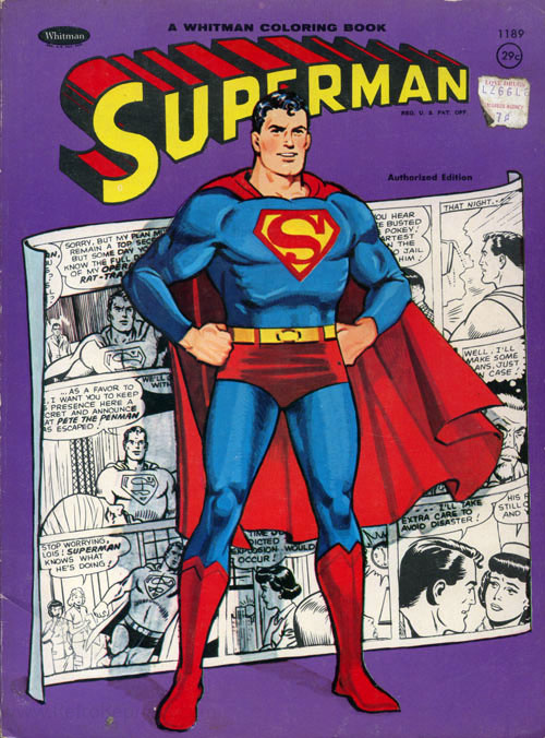 Superman Coloring Book | Coloring Books at Retro Reprints - The world's ...