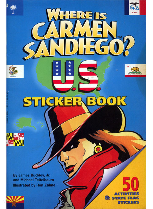 Carmen Sandiego U.S. Sticker Book