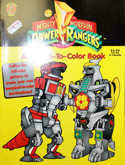 Mighty Morphin Power Rangers Morph-to-Color Book
