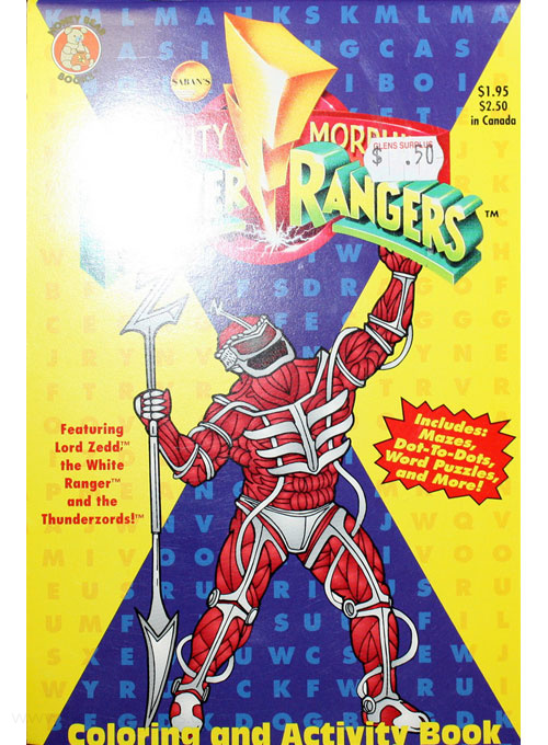 Mighty Morphin Power Rangers Coloring and Activity Book