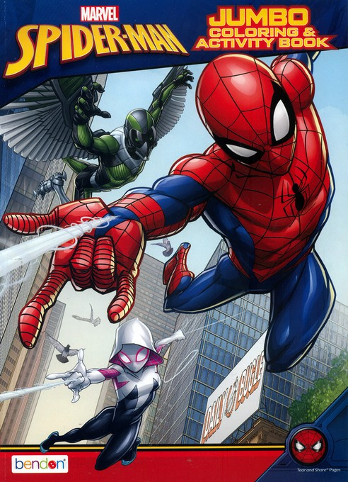 Spider-Man Jumbo Colouring Book - Hanna-Barbera: 9781842395257