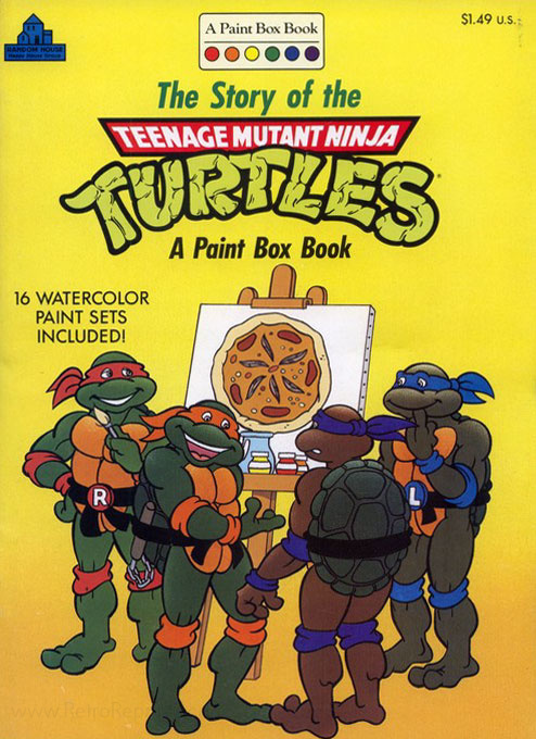 Teenage Mutant Ninja Turtles (classic) Paint Box Book