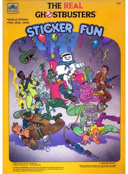 Real Ghostbusters, The Sticker Fun