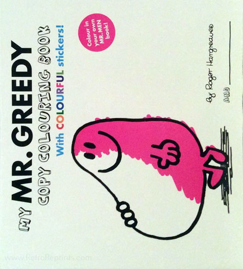 Mr. Men & Little Miss Mr. Greedy Copy Colouring Book