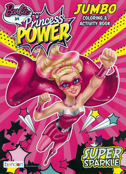 Ansichtkaart Trechter webspin arm Barbie Super Sparkle | Coloring Books at Retro Reprints - The world's  largest coloring book archive!