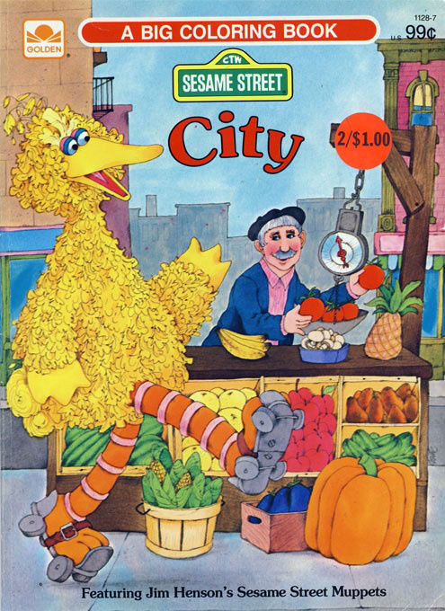 Sesame Street City Coloring Book | Coloring Books at Retro Reprints ...