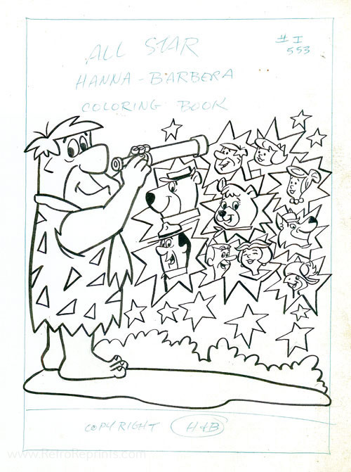 Hanna Barbera Coloring Books | Coloring Books at Retro Reprints - The
