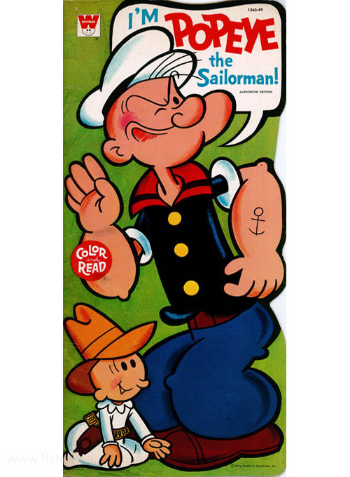 Popeye the Sailor Man Color and Read