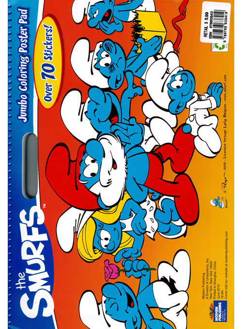 Smurfs Jumbo Coloring Poster Pad