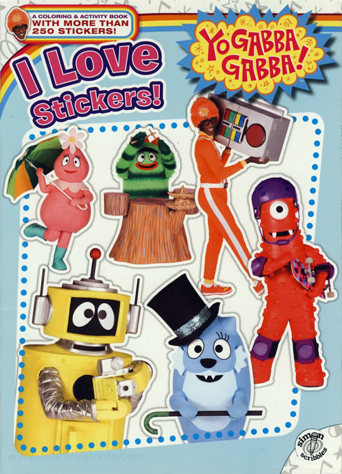 Yo Gabba Gabba! I Love Stickers!