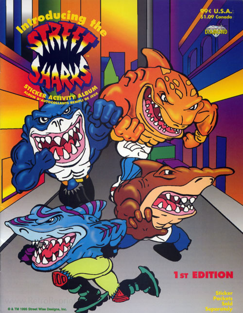 Street Sharks Sticker Activity Book