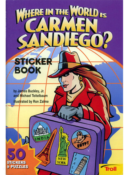 Carmen Sandiego Where in the World is Carmen Sandiego? Sticker Book