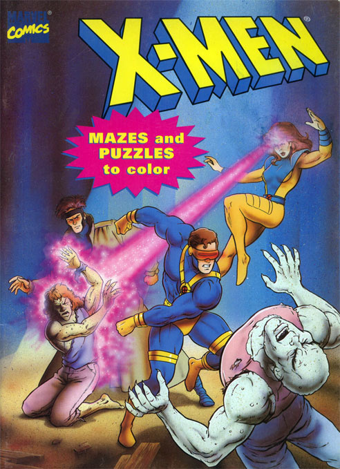X-Men Mazes and Puzzles to Color