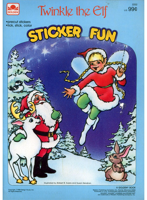 Twinkle the Christmas Elf Sticker Fun