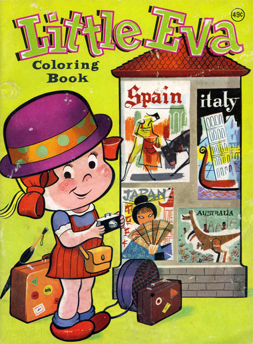 Comic Strips Little Eva Coloring Book