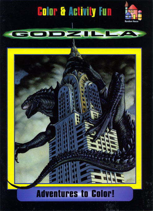 Godzilla 1998 Coloring Books Coloring Books At Retro Reprints The World S Largest Coloring Book Archive