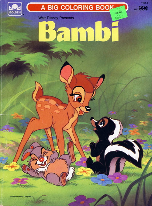 Bambi, Disney's Coloring Book