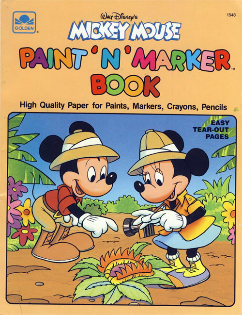 Mickey Mouse and Friends Paint 'n' Marker Book