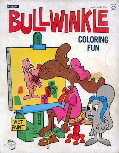 Rocky and Bullwinkle Coloring Fun
