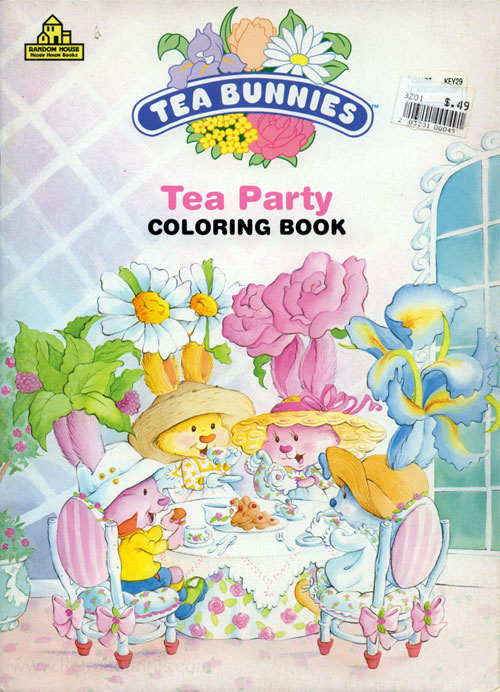 Tea Bunnies Tea Party | Coloring Books at Retro Reprints - The world's