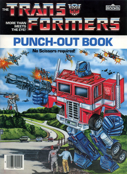 Transformers Punch-Out Book