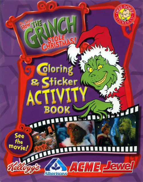 How the Grinch Stole Christmas Movie Coloring and Activity Book