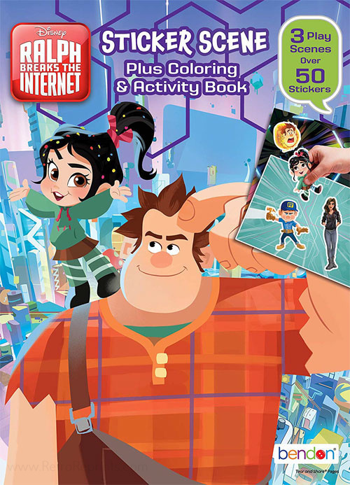 2 Wreck-It Ralph Bendon 43796 Ultimate Coloring & Activity Book 