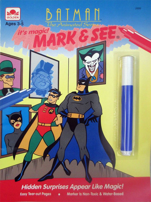 Batman: The Animated Series Mark and See | Coloring Books at Retro Reprints  - The world's largest coloring book archive!