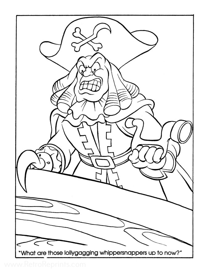 Peter Pan and the Pirates, Fox's Coloring Pages | Coloring Books at