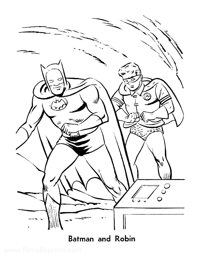 Batman Coloring Pages Coloring Books at Retro Reprints The world's