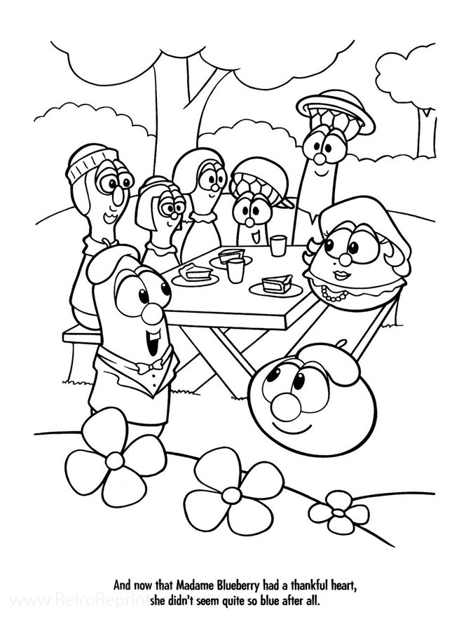 VeggieTales Coloring Pages Printable for Free Download