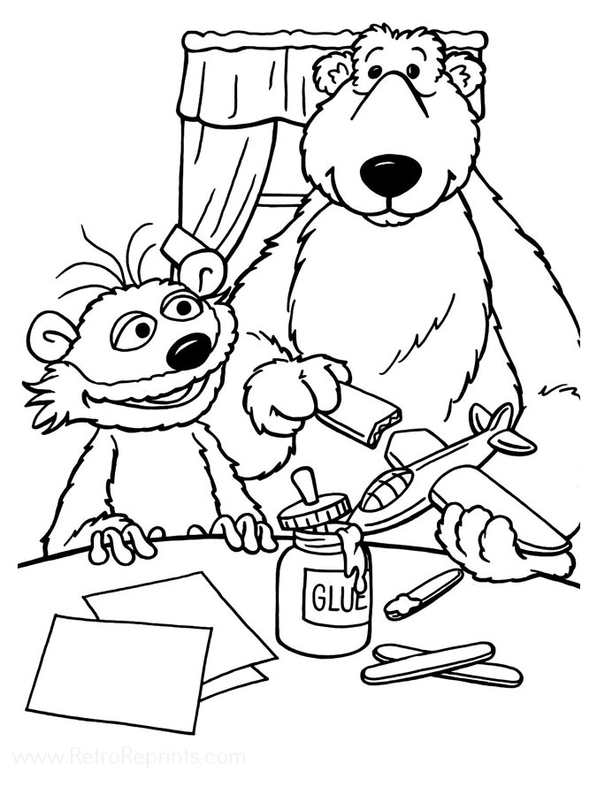 Bear in the Big Blue House Coloring Pages | Coloring Books at Retro