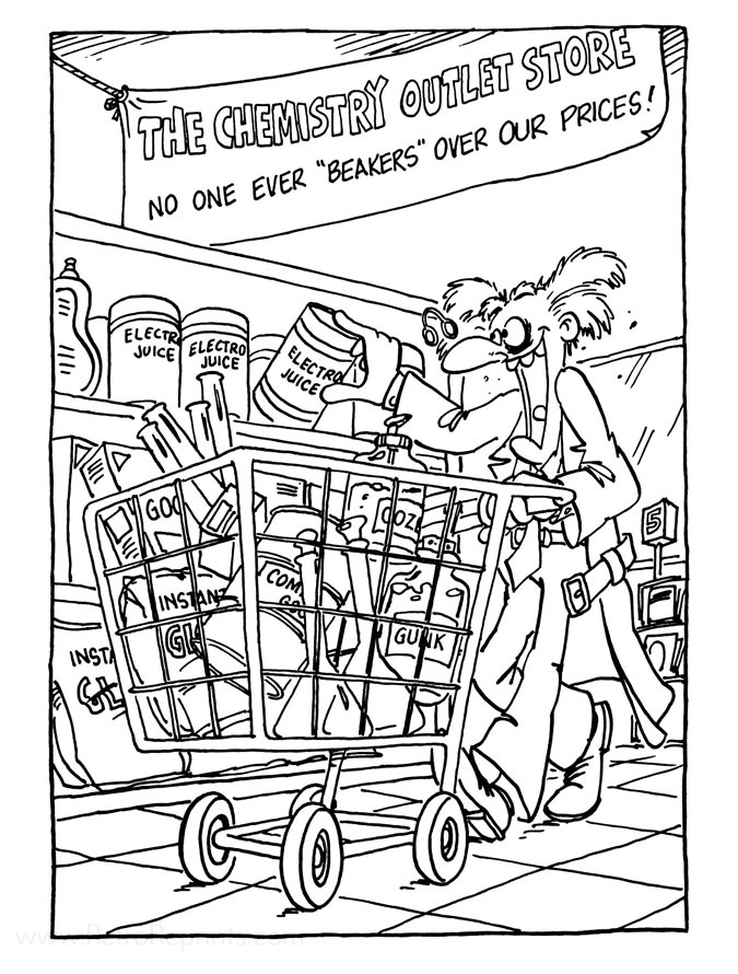 Mad Scientist Coloring Pages Coloring Books at Retro Reprints The