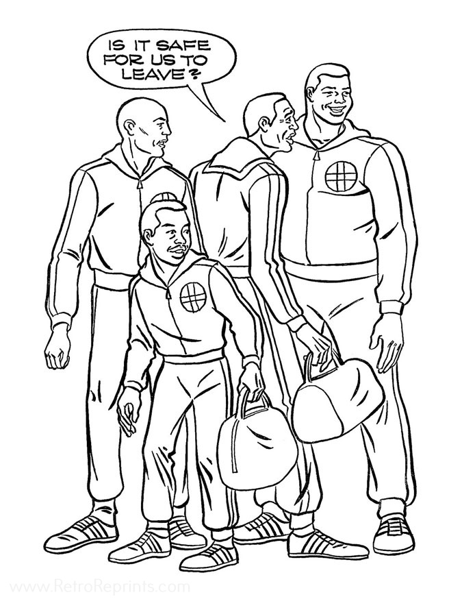 Harlem Globetrotters, The Coloring Pages | Coloring Books at Retro