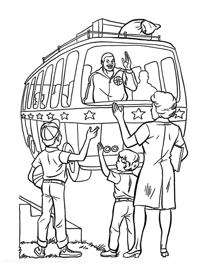 Harlem Globetrotters, The Coloring Pages | Coloring Books at Retro