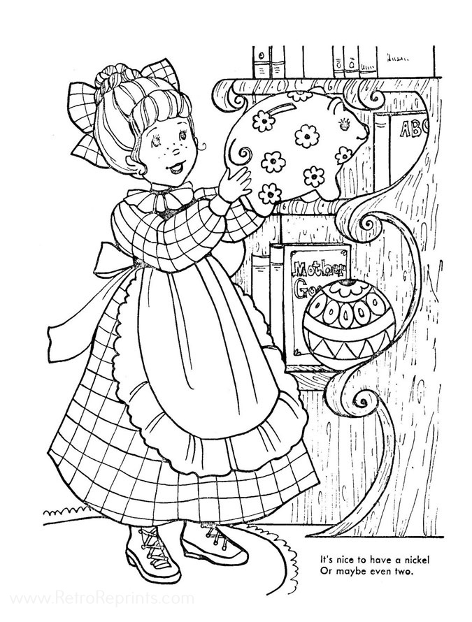 Ginghams, The Coloring Pages | Coloring Books at Retro Reprints - The ...