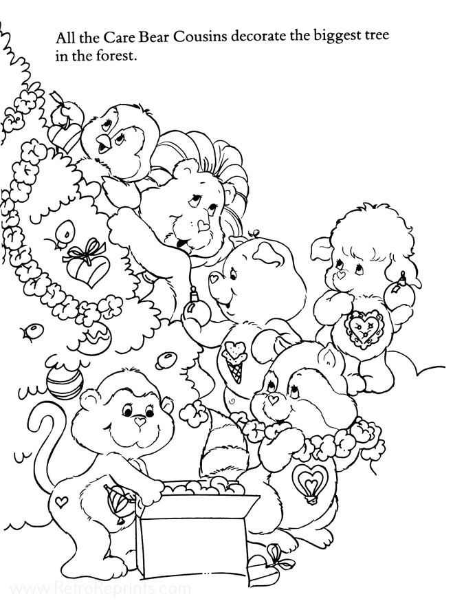 Care Bears Family, The Coloring Pages Coloring Books at Retro