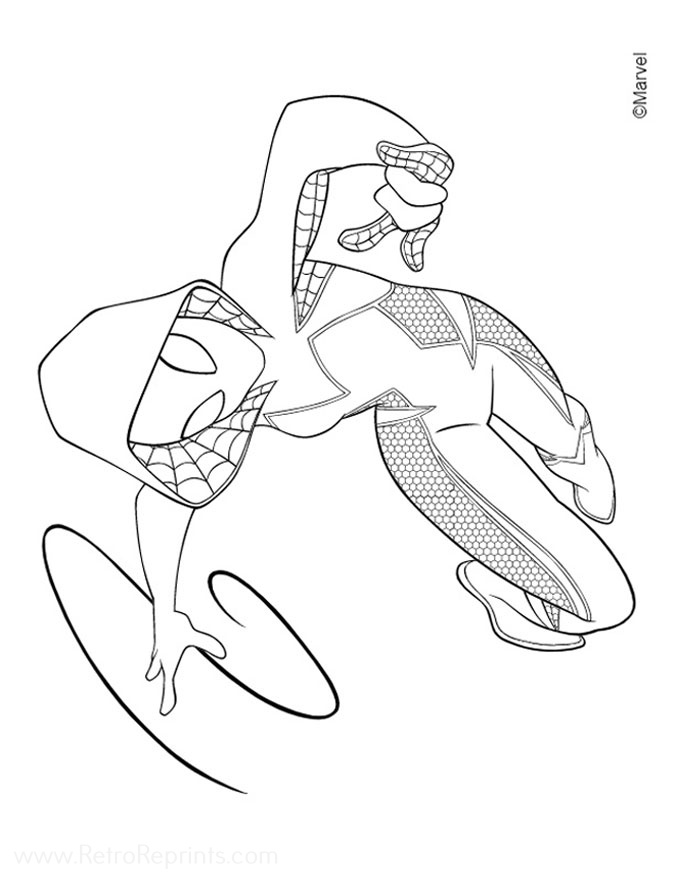 Ghost Spider Coloring Page Coloring Pages