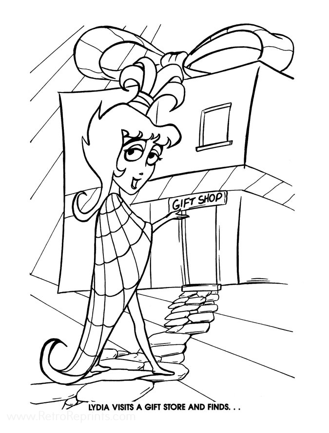 Beetlejuice Coloring Pages Coloring Books at Retro Reprints The