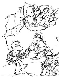 Fraggle Rock Jim Henson S Wintertime In Fraggle Rock Coloring Books At Retro Reprints The World S Largest Coloring Book Archive