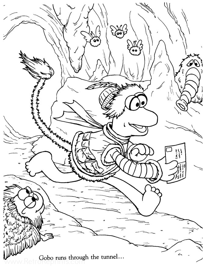 Fraggle Rock, Jim Henson's Coloring Pages | Coloring Books at Retro