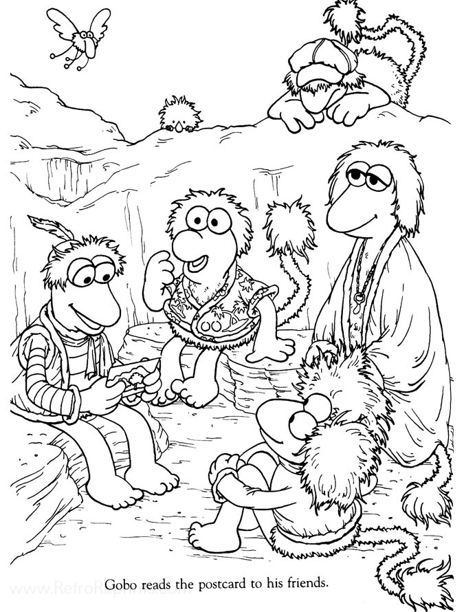 Fraggle Henson Sketch Coloring Page