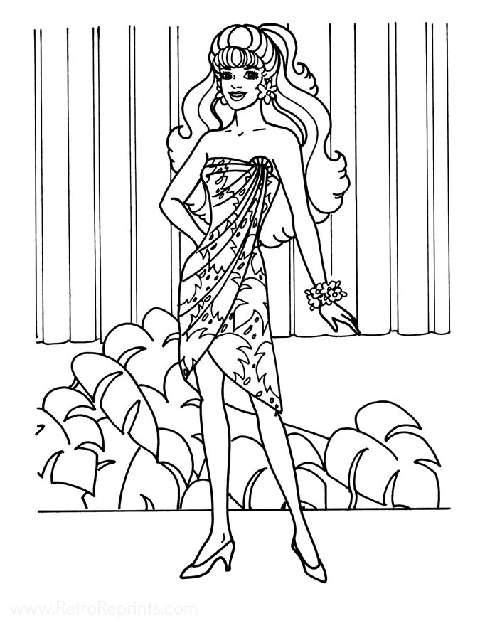 Barbie Coloring Pages | Coloring Books at Retro Reprints - The world's ...