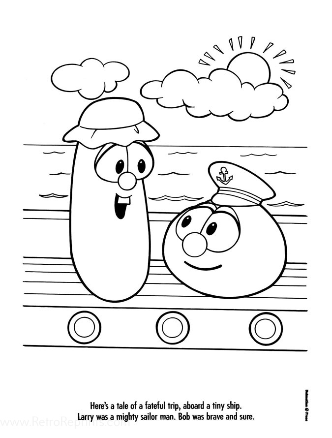 veggietales in the city coloring page transparent png