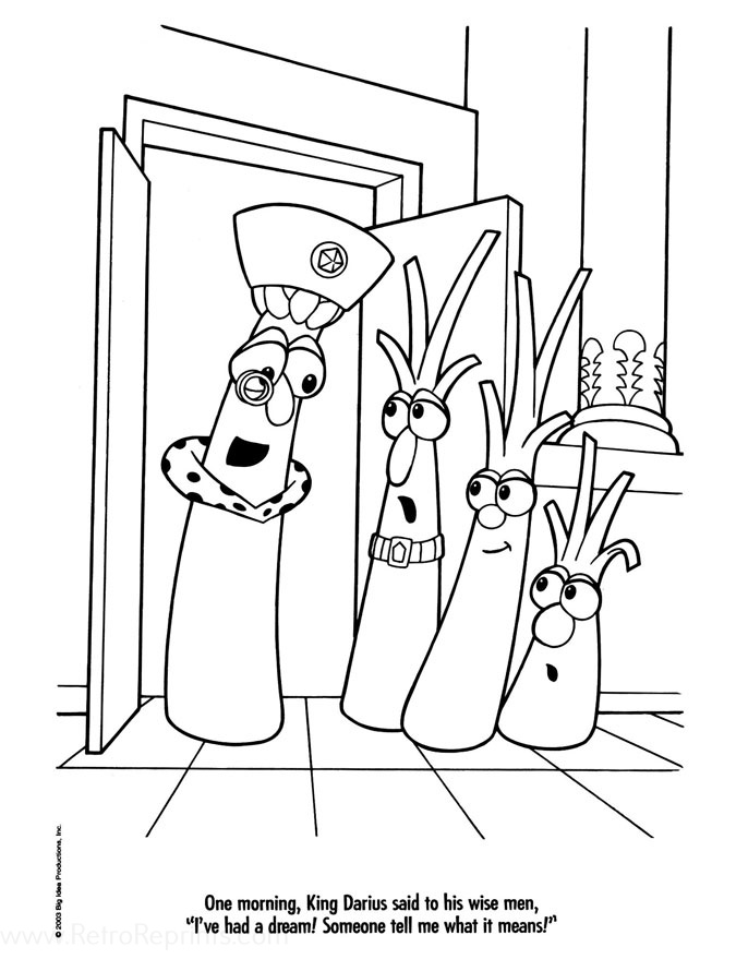 veggie tales coloring pages downloads