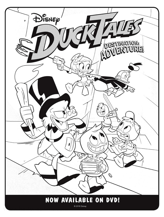 DuckTales (2020) Coloring Pages Coloring Books at Retro Reprints