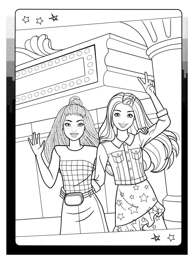 Barbie Coloring Pages | Coloring Books at Retro Reprints - The world's