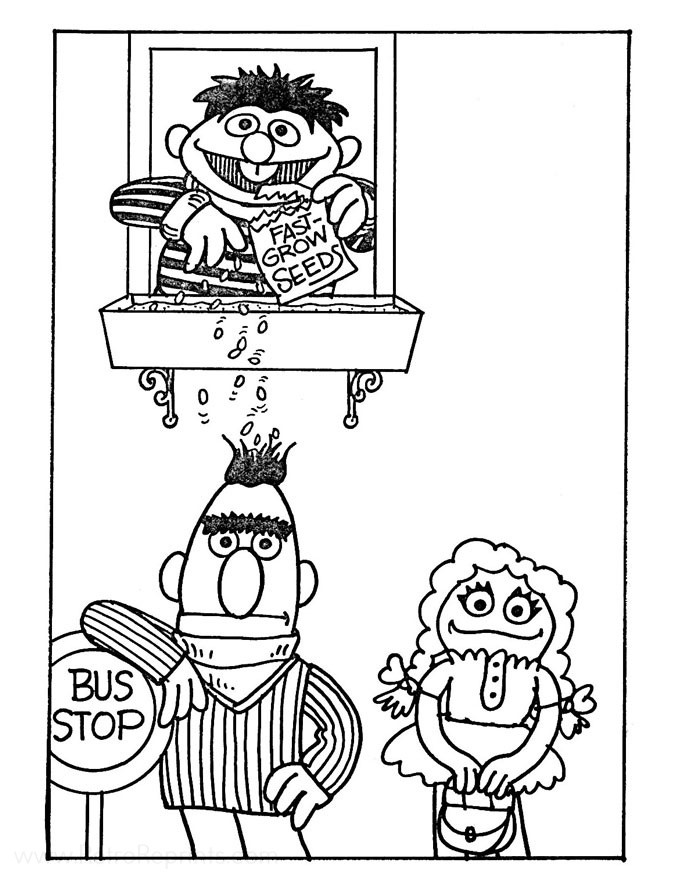 Sesame Street Coloring Pages | Coloring Books at Retro Reprints - The