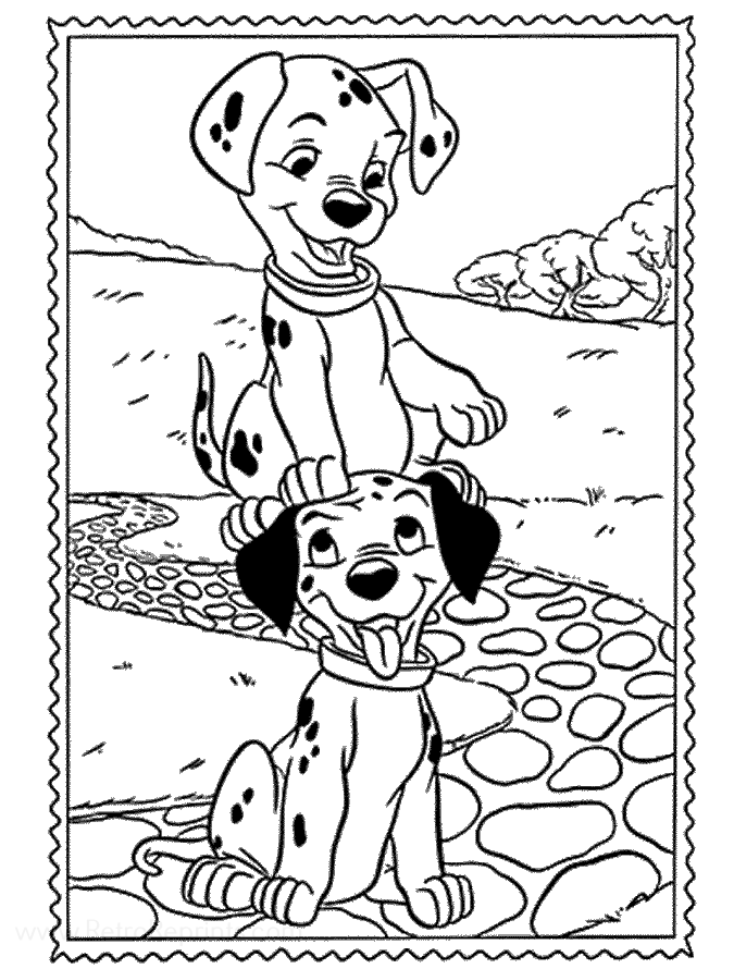 penny coloring page to print dalmatians