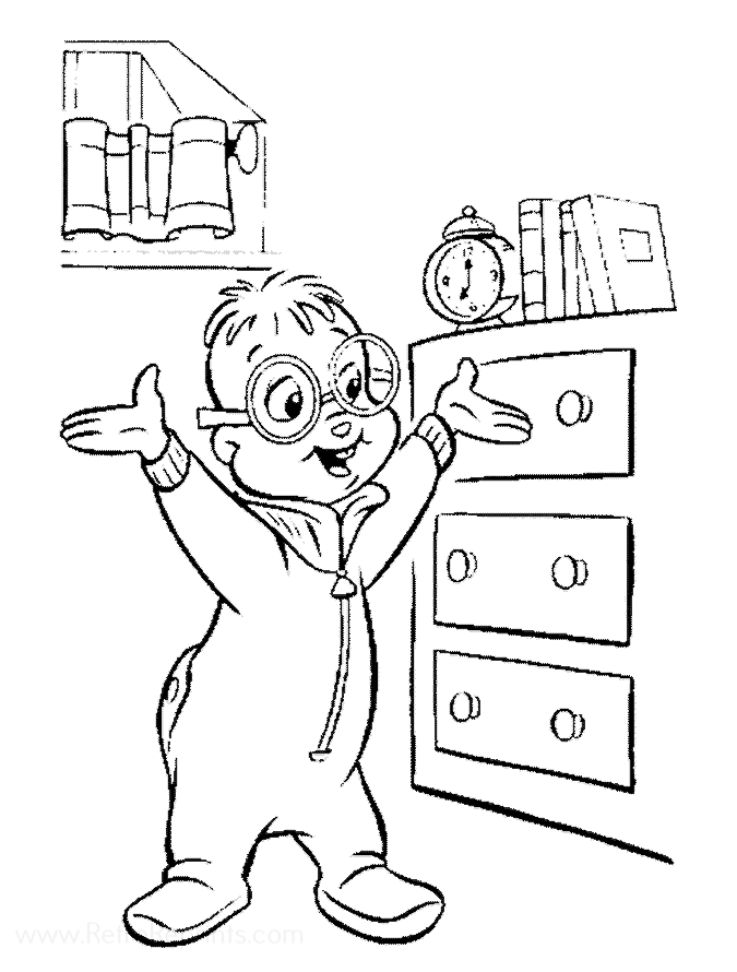 Alvin and the Chipmunks Coloring Pages | Coloring Books at Retro